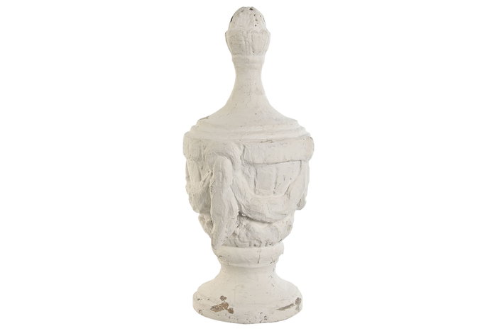 DKD Home Decor Decoración Resina Decapé Blanco 23x23x51 DKD Home Decor Decoración Resina Decapé Blanco 23x23x51