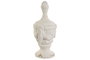 DKD Home Decor Decoración Resina Decapé Blanco 23x23x51