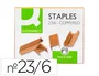 Q-connect Grapas nº 23/6 cobreadas