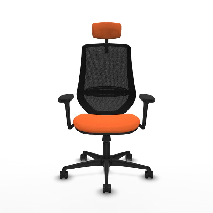 PIQUERAS Y CRESPO Silla de oficina Mardos con mecanismo Sincro, Naranja y Negro PIQUERAS Y CRESPO Silla de oficina Mardos con mecanismo Sincro, Naranja y Negro