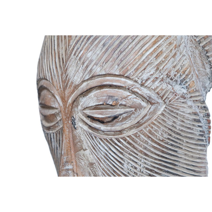 DKD Home Decor Figura Suar y Hierro Máscara Tribal 30x15x80 cm
