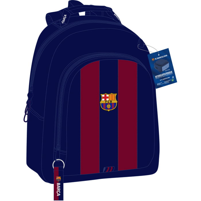 Mochila Escolar F.C. Barcelona Rojo Azul marino 32 x 42 x 15 cm