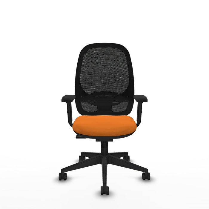 PIQUERAS Y CRESPO Silla de oficina Cilanco Naranja y Negro