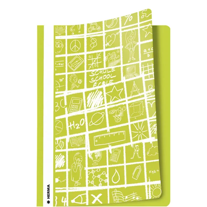 Herma Archivador A4 Schoolydoo 19367, Polipropileno (PP), Verde Hellgrün, 10 unidades
