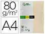 Liderpapel Papel Color A4 80gr Crema Paquete de 100 Hojas