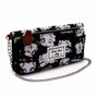 Betty Boop Billetero con Cadena al Hombro Soft Noir, 12 Departamentos para Tarjetas, PVC, Color Negro