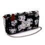 Betty Boop Billetero con Cadena al Hombro Soft Noir, 12 Departamentos para Tarjetas, PVC, Color Negro