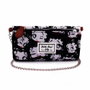 Betty Boop Billetero con Cadena al Hombro Soft Noir, 12 Departamentos para Tarjetas, PVC, Color Negro
