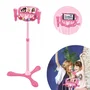 Lexibook Micrófono de Barbie LEX1695286887130 con Soporte Ajustable, 2 Micrófonos, Efectos de Voz y Altavoz Bluetooth