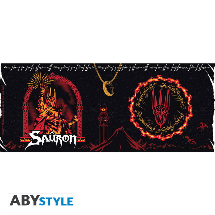 Abystyle Taza El Señor de los Anillos Sauron 460 ml Cerámica Alta Calidad para Fans de Tolkien Ideal Regalo Coleccionista