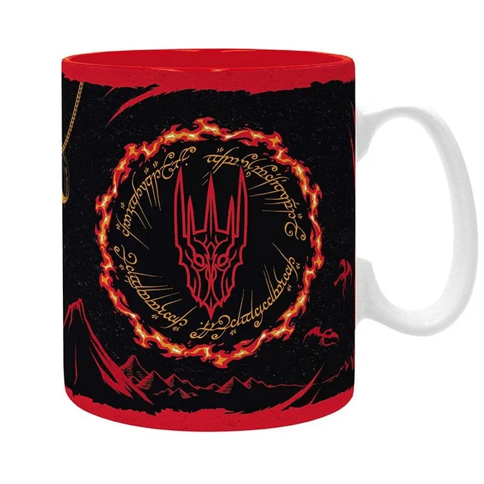 Abystyle Taza El Señor de los Anillos Sauron 460 ml Cerámica Alta Calidad para Fans de Tolkien Ideal Regalo Coleccionista