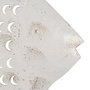 Mural Pared Pez Blanco Rozado Metal 49 X 3,50 X 37 cm