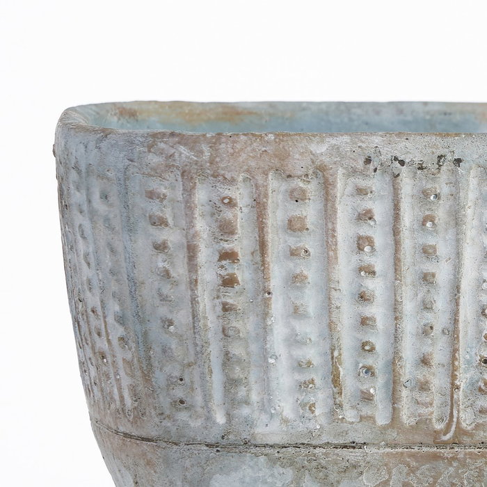 Macetero Cemento Decoración 22,70 X 22,70 X 13,50 cm