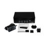 StarTech.com Conmutador KVM Switch Dual Monitor 4 Ordenadores 2 Monitores DVI 4 Puertos USB 2048x1536 3.5mm Audio Negro