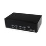 StarTech.com Conmutador KVM Switch Dual Monitor 4 Ordenadores 2 Monitores DVI 4 Puertos USB 2048x1536 3.5mm Audio Negro
