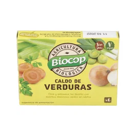 BIOCOP Caldo Vegetal Bio 6 cubitos sin gluten y sin lecitina