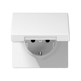 Jung LS1520KIKLWW Toma de corriente SCHUKO con tapa abatible