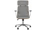 DKD Home Decor Silla de PU y Madera con Ruedas Beige