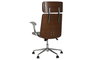 DKD Home Decor Silla de PU y Madera con Ruedas Beige