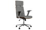 DKD Home Decor Silla de PU y Madera con Ruedas Beige