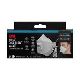 3M Mascarilla de Partículas FFP2 con Válvula (Pack de 2 Unidades) 9322-2