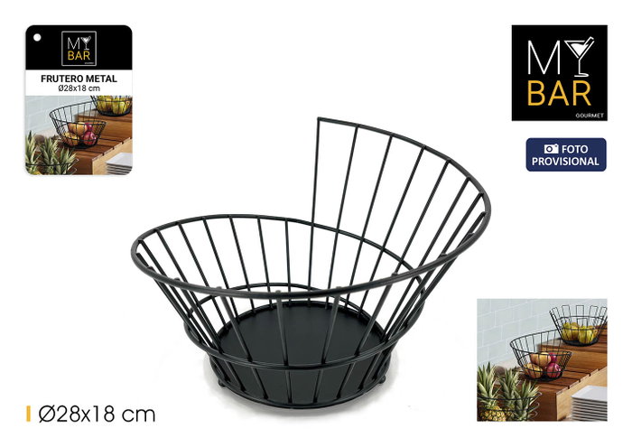 Inde Frutero Metal My Bar 28 x 18 cm (Pack de 12 Unidades) Inde Frutero Metal My Bar 28 x 18 cm (Pack de 12 Unidades)