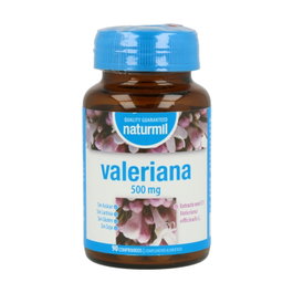 NaturMil Valeriana 500 mg 90 comprimidos - Planta medicinal para ansiedad, insomnio y nerviosismo