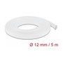 DeLOCK 20694 Funda trenzada elástica 5 m x 12 mm blanco