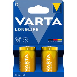 Varta Longlife C LR14 Pilas Alcalinas, Pack de 2