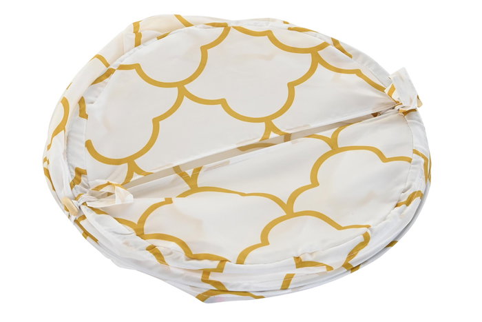 DKD Home Decor Cesta para la Ropa Blanco GEOMETRICAL GLAM