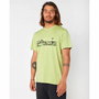 Camiseta de Manga Corta Hombre Rip Curl Paradise Land Verde Claro