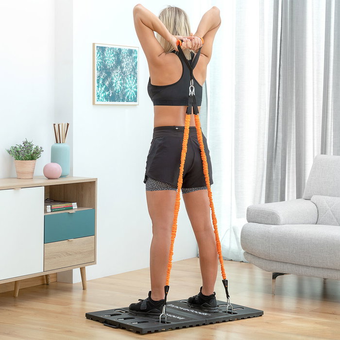 Pack Sistema de Entrenamiento Portátil con Guía de Ejercicios y Chaleco Deportivo Sauna Hombre L InnovaGoods