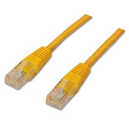 Aisens Cable de Red Latiguillo RJ45 Cat.6 UTP AWG24 Amarillo 1.0 Metros