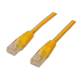AISENS - CABLE DE RED LATIGUILLO RJ45 CAT.6 UTP AWG24, AMARILLO, 1.0M