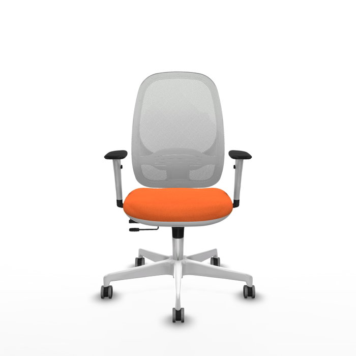 PIQUERAS Y CRESPO Silla de oficina Cilanco Naranja y Blanco PIQUERAS Y CRESPO Silla de oficina Cilanco Naranja y Blanco