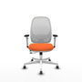 PIQUERAS Y CRESPO Silla de oficina Cilanco Naranja y Blanco