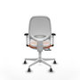 PIQUERAS Y CRESPO Silla de oficina Cilanco Naranja y Blanco