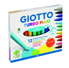 Giotto Rotuladores Turbo Maxi Estuche C-Surtidos 12 Ud