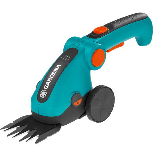 Gardena 9889-20 Kit A Grass Cisail Comfortcut Li + Mango Telescópico + Ruedas - 3.6 V/3.0 AH - Protección de Cuchillas USB-C Gardena 9889-20 Kit A Grass Cisail Comfortcut Li + Mango Telescópico + Ruedas - 3.6 V/3.0 AH - Protección de Cuchillas USB-C