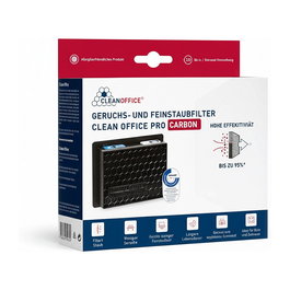 Brother Clean Office Pro Filtro de Salida de Carbón para Impresora Láser 16/840.40.40, Negro, TÜV, 150 x 120 mm, Paquete de 2 Unidades