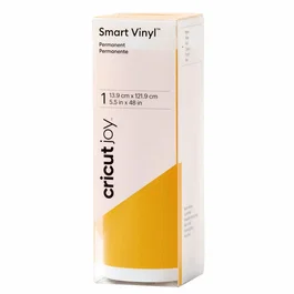 Cricut Smart Vinyl Rollo de Vinilo de Termotransferencia - Amarillo Brillante Monocromo 139 mm x 1219 mm para Cricut Joy