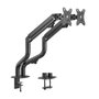 Aisens Soporte de Mesa ECO para 2 Monitores 17-32 Pulgadas, Negro