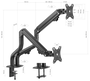 Aisens Soporte de Mesa ECO para 2 Monitores 17-32 Pulgadas, Negro
