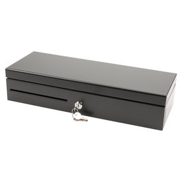 Olympia Cajón de Efectivo Electrónico HS 170 Negro - Acero, 12-24 V, Compatible con Serie CM/K/T, 460 x 170 x 100 mm