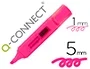 Q-connect Rotulador Fluorescente Rosa Punta Biselada Trazo 1-5 mm Q-connect Rotulador Fluorescente Rosa Punta Biselada Trazo 1-5 mm