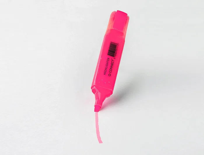 Q-connect Rotulador Fluorescente Rosa Punta Biselada Trazo 1-5 mm Q-connect Rotulador Fluorescente Rosa Punta Biselada Trazo 1-5 mm