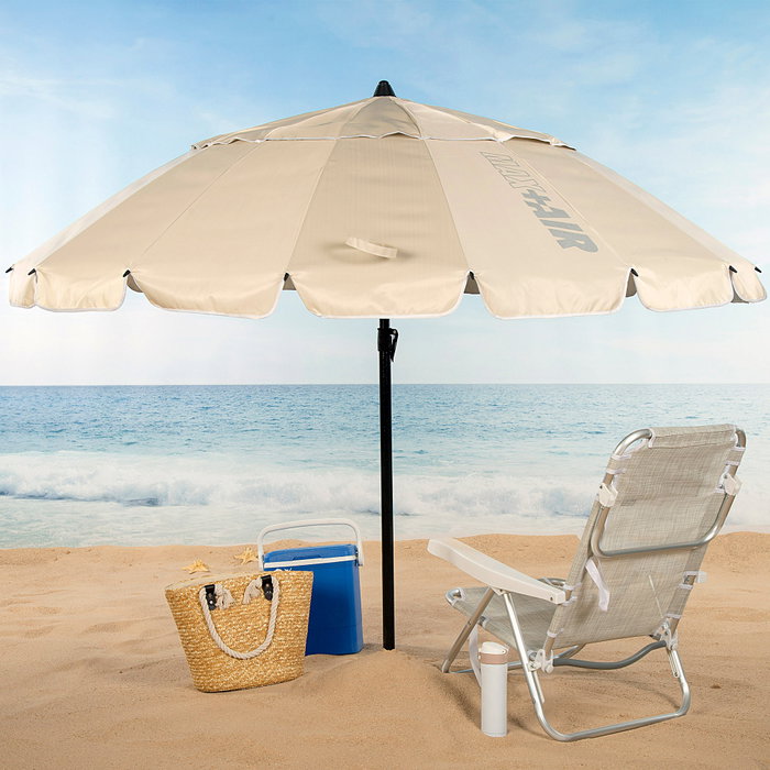Aktive Sombrilla de playa Max Air crema 240 cm