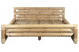 DKD Home Decor Cama Tropical 220 x 74 x 202.5 cm Bambú Ratán Natural