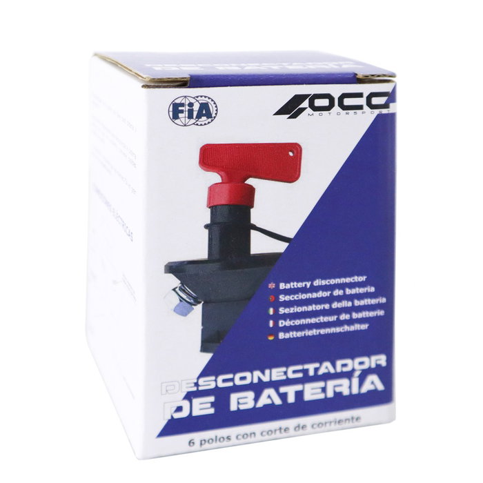 Occ Motorsport Desconectador de Batería 6 Polos con Corte de Corriente FIA Occ Motorsport Desconectador de Batería 6 Polos con Corte de Corriente FIA