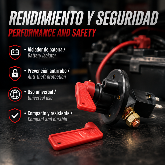Occ Motorsport Desconectador de Batería 6 Polos con Corte de Corriente FIA Occ Motorsport Desconectador de Batería 6 Polos con Corte de Corriente FIA